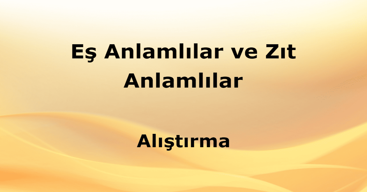 alıştırma 3
