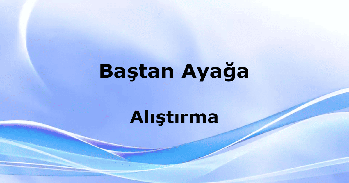alıştırma 4