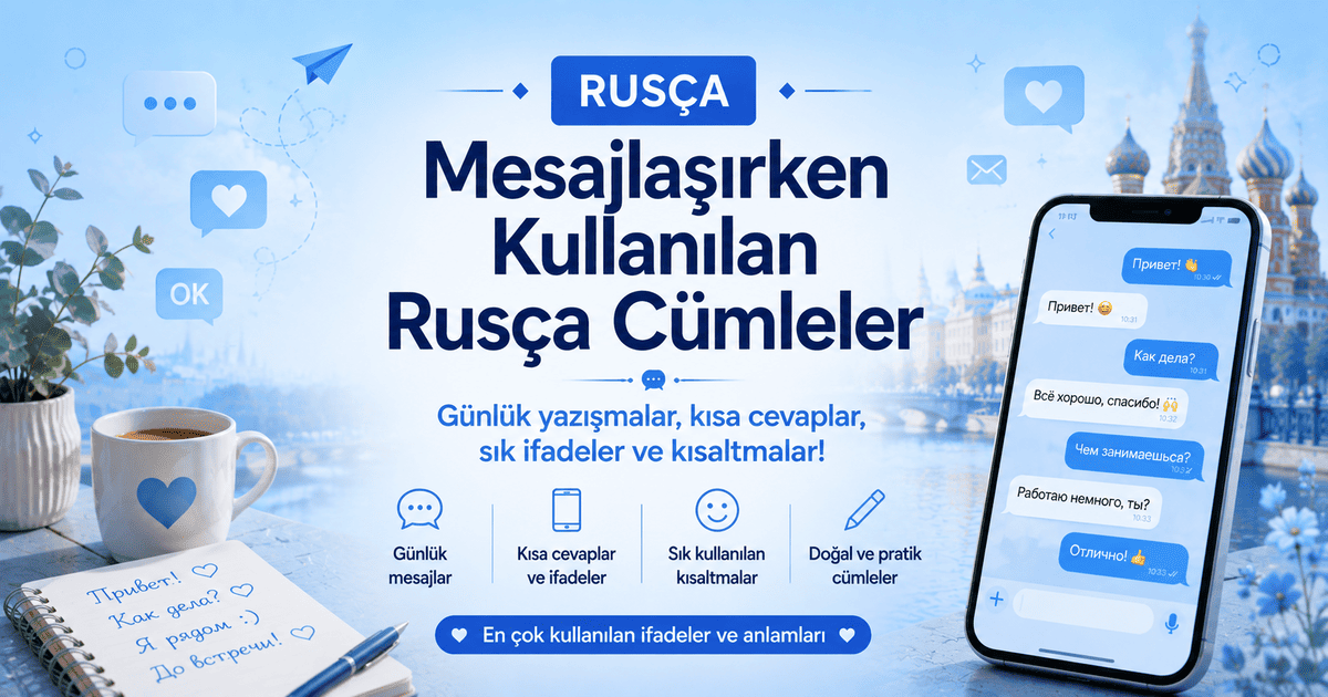 mesajlaşırken kullanılan rusça cümleler